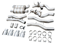 AWE Tuning SwitchPath Cat-Back Exhaust for BMW G8X M3/M4 - Chrome Silver Tips