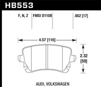 Hawk Performance Ceramic Street Brake Pads