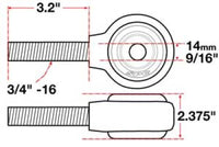 SPC Performance xAxis Rod End Ball Joint