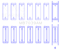 King Engine Bearings B.M.W/Opel M 51/M 57/D 25/Y 25 Td (Size +0.50mm) Main Bearing Set