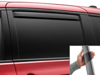 WeatherTech 17-24 Chrysler Pacifica (Incl. Hybrid) Rear Side Window Deflectors - Dark Tint