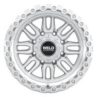 Weld Off-Road Swift 17x9in - 8x165.1 BP - ET-12 - 125.1mm CB - Gloss Silver Machined Wheel & Ring