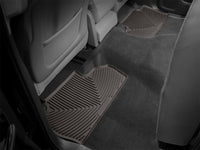 WeatherTech 2014+ Chevrolet Silverado Rear Rubber Mats - Cocoa