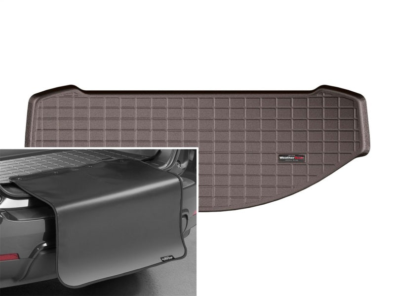 WeatherTech 16+ Mazda CX-9 Cargo Liners With Bumper Protector - Cocoa