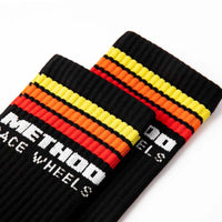 Method Classic Stripes Logo Performance Socks - Black