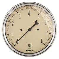 Autometer 3-3/8in. Antique Beige 8K RPM In-Dash Tachometer Gauge