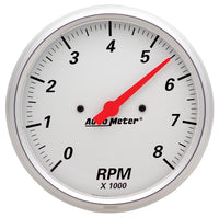 AutoMeter Gauge Tach/Speedo 3-3/8in. 120MPH & 8K RPM Elec. Program. Arctic White