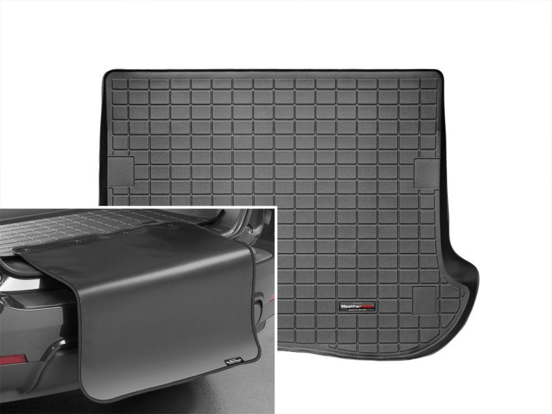 WeatherTech 05-10 Jeep Grand Cherokee Cargo With Bumper Protector - Black