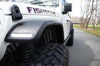 Fishbone Offroad 2018+ Jeep JL & 2020+ JT 7in Turn Signal & Side Marker Lights and Brackets