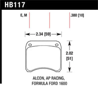 Hawk AP Racing CP3696 Black Race Brake Pads