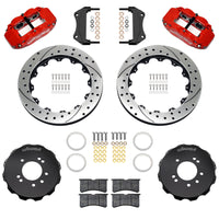 Wilwood 89-98 Nissan 240SX/89-94 Skyline/90-96 300ZX Superlite 6R Fr BBK w/ 12.88in D/S Rotors - Red