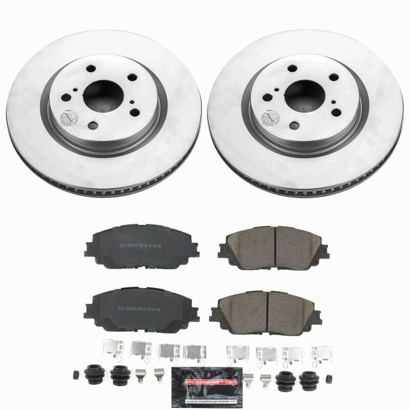 Power Stop 21-24 Lexus ES250 Front Z23 Coated Brake Kit