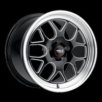 Weld Solana Drag 20x10.5 / 5x127 BP / ET38 / 71.5mm Bore - Gloss Black MIL DIA Wheel