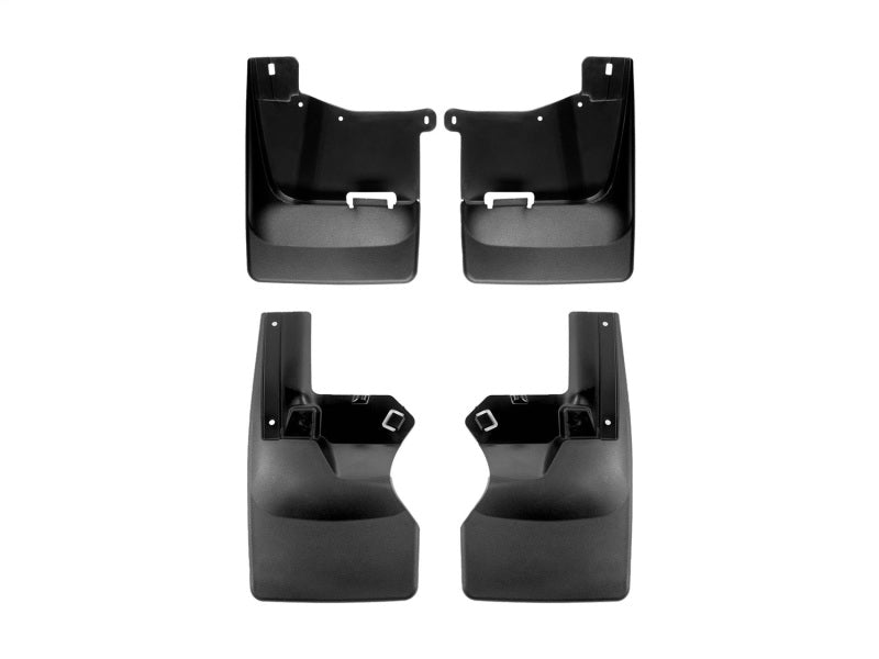 WeatherTech 20-24 Chevrolet Silverado 2500/3500HD Dually w/o OE Spsh Guard No Drill Mudflaps - Black
