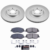 Power Stop 13-16 Hyundai Santa Fe Front Z23 Coated Brake Kit