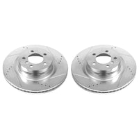 Power Stop 06-09 Land Rover Range Rover Front Evolution Drilled & Slotted Rotors - Pair