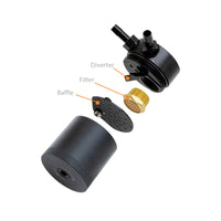 Mishimoto 2015+ Subaru WRX Baffled Oil Catch Can Kit - Black
