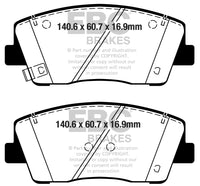 EBC 2019+ Genesis G70 2.0T Yellowstuff Front Brake Pads