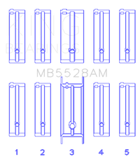 King Engine Bearings Mazda 626 F8/(Size +1.0mm) Main Bearing Set