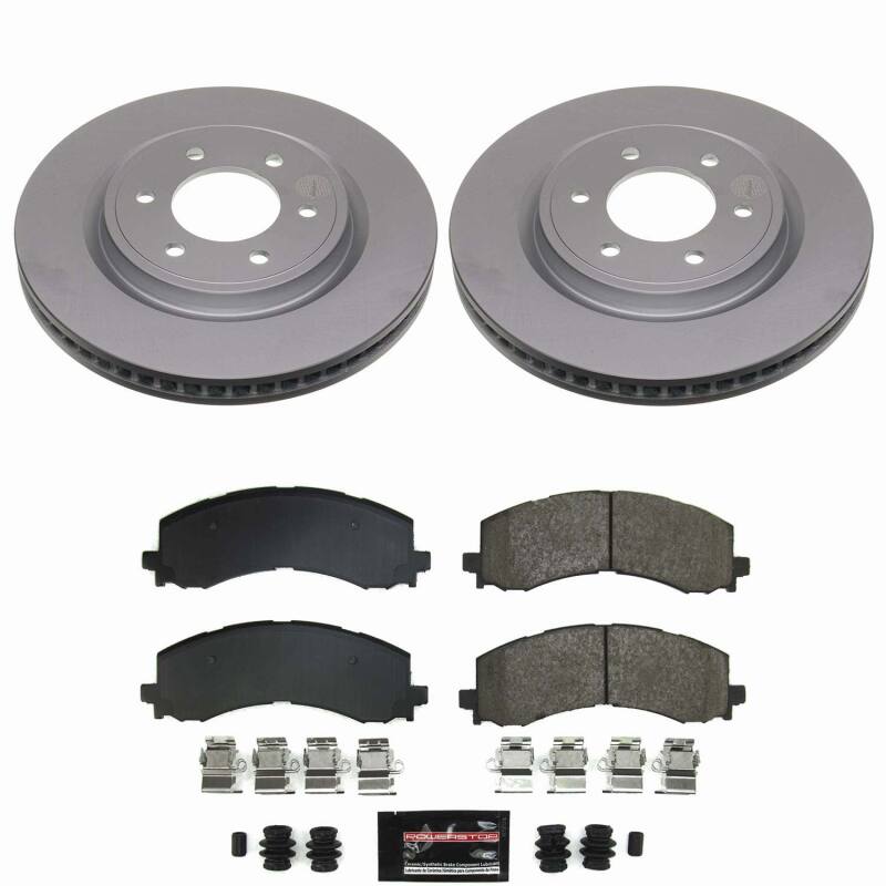 Power Stop 22-25 Ford Bronco Front Z23 Coated Brake Kit