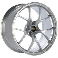 BBS RI-D 21x10.5 5x112 ET10 Diamond Silver Wheel -82mm PFS/Clip Required