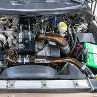 Wehrli 98.5-02 Cummins 5.9L 3.5in Intake Horn & Driver Intercooler Pipe - Bronze Chrome
