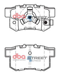 DBA 10-18 Acura RDX Street Series Rear Brake Pads