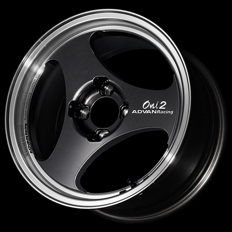 Advan ONI2 14x6.0 / +45 Offset / 4x100 / 63mm Bore / Machining and Black Gunmetallic