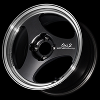 Advan ONI2 15x5.5 / +38 Offset / 4x100 / 63mm Bore / Machining and Black Gunmetallic