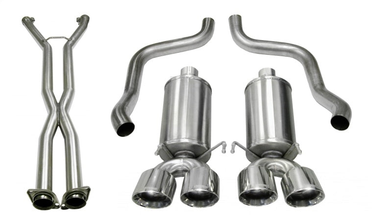 Corsa 09-13 Chevrolet Corvette (C6) 2.5in Xtreme Cat-Back Exhaust - 3.5in Twin Tips
