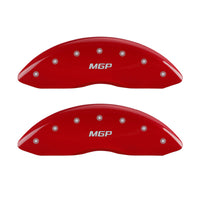 MGP 4 Caliper Covers Engraved Front & Rear MGP Red finish silver ch
