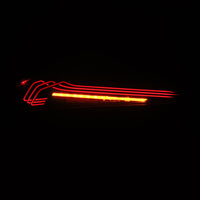 AlphaRex 20-24 Toyota Supra LUXX-Series Laser Style LED Tail Lights Black