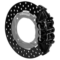 Wilwood 2020+ Polaris RZR Pro UTV6 Rear Kit 11.25in - Black Calipers/Drilled Rotors