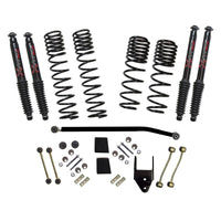 Skyjacker 2020 Jeep JL 4WD Rub Diesel 3.5-4in Dual Rate Long Travel Sus Lift Kit w/Blk Max Shocks