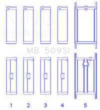 King Engine Bearings Chevrolet 400 Crankshaft Main Bearing Set (Set of 5)