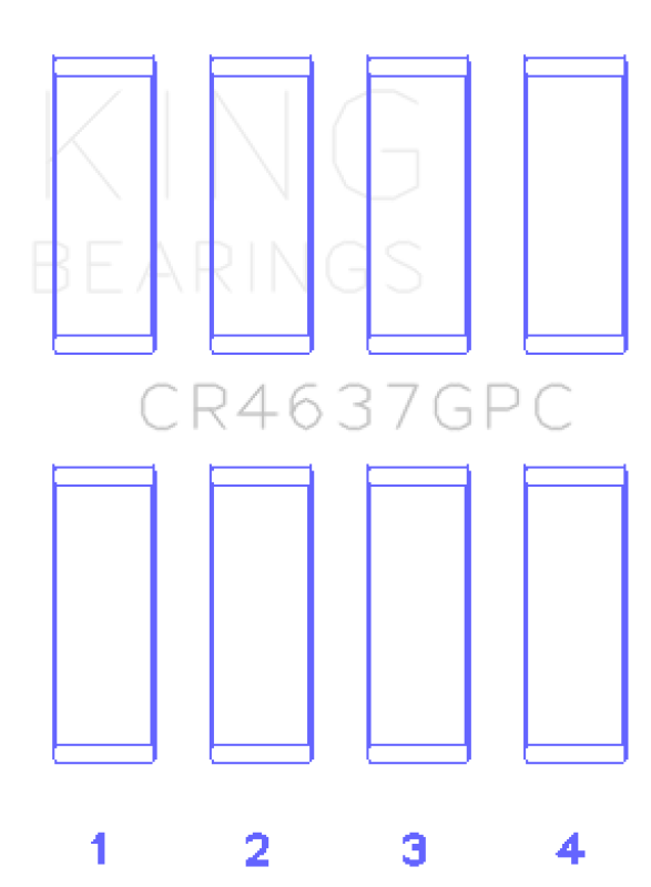 King Engine Bearings Audi BYT/ CDNC/ CCZD/ CPSA (Size 0.26) Connecting Rod Bearing Set