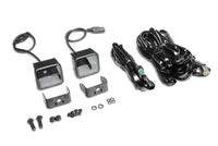 Go Rhino Xplor Blackout Series Cube LED Flood Light Kit (Surface/Threaded Stud Mnt) 2x2 - Blk (Pair)