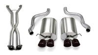 Corsa 07-08 Corvette 2.5in. Sport Series Cat-Back Dual Rear Exit with Twin 3.5in. BLK PVD Tips