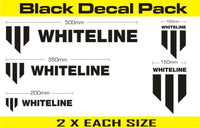 Whiteline Decal Kits 10 Pk Black