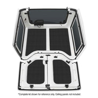 DEI 11-18 Jeep Wrangler JK 2-Door Boom Mat Rear Side Window Trim - 2 Piece - Black