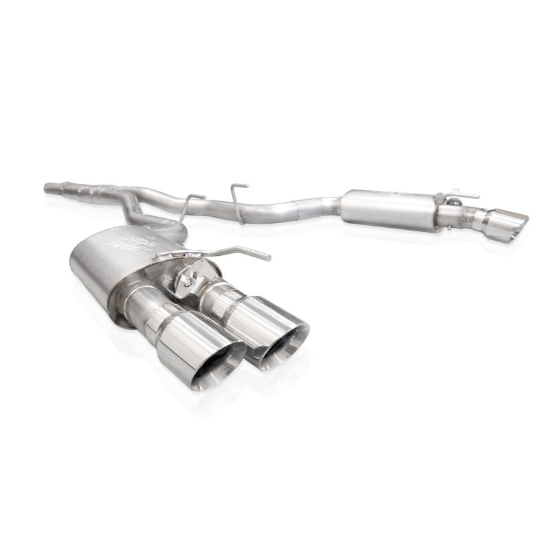 Stainless Works 2024 Mustang GT Catback Quad Tips Redline Sound H-Pipe Factory Connect Exhaust