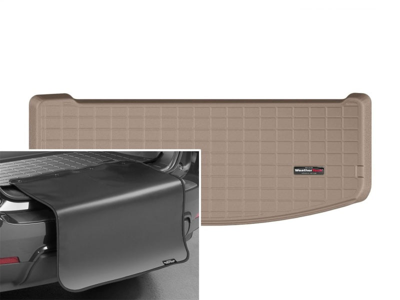 WeatherTech 2020+ Kia Telluride Cargo With Bumper Protector - Tan