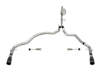 Corsa 2021-2025 Ford F-150 SuperCab/6.5ft Bed 3.5L V6 Sport Cat-Back Dual Rear Exit-Black PVD