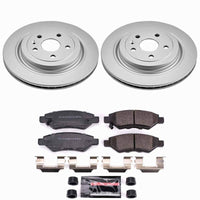 Power Stop 08-14 Cadillac CTS Rear Z23 Coated Brake Kit