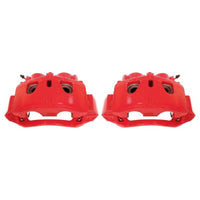 Power Stop 11-19 Chevrolet Silverado 2500 HD Front Red Calipers w/Brackets - Pair