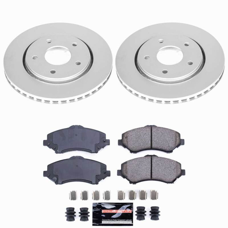 Power Stop 08-16 Chrysler Town & Country Front Z23 Coated Brake Kit