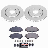 Power Stop 08-16 Chrysler Town & Country Front Z23 Coated Brake Kit