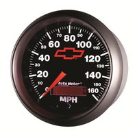 Autometer Speedometer 3-3/8in, 0-160 MPH, Elec. Programmable - Bowtie Black