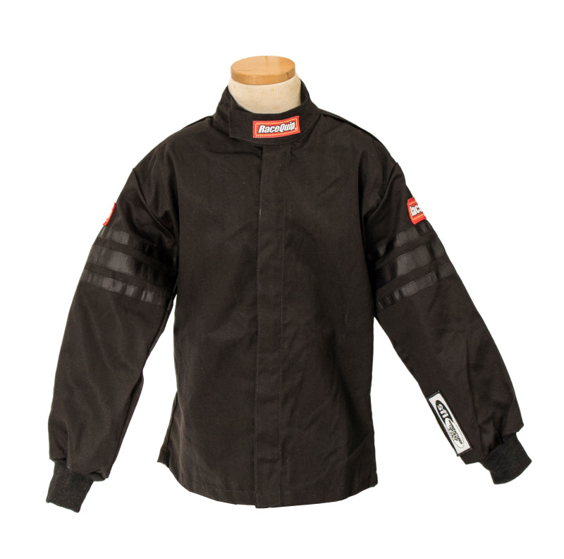 RaceQuip Black Trim SFI-1 JR. Jacket - Kids XXS