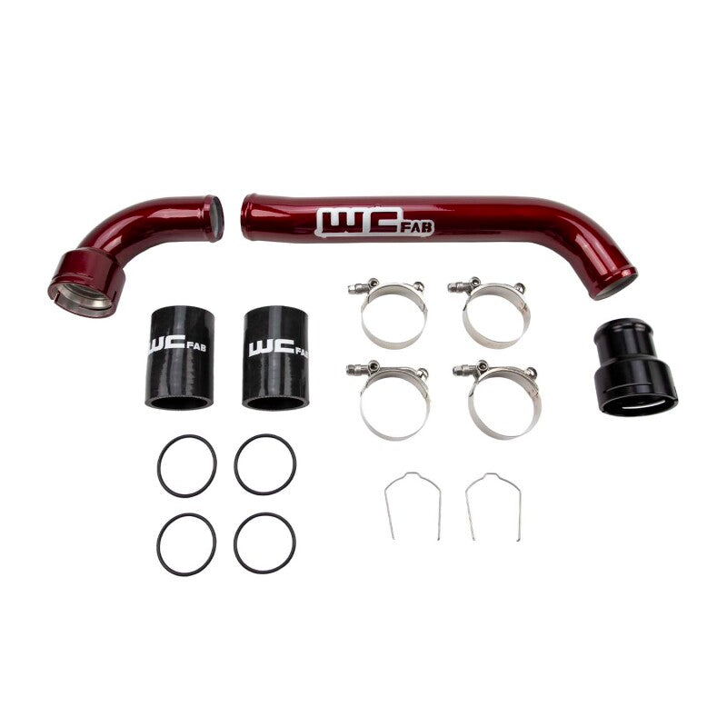 Wehrli 17-25 Ford Power Stroke 6.7L Upper Coolant Pipe Kit - Candy Red